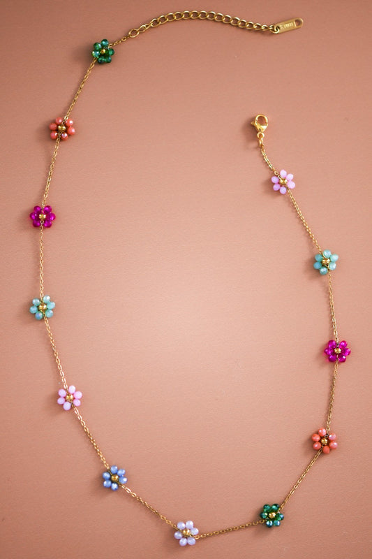 18K Gold Plated Waterproof Stainless Steel Chain Necklace - 7201