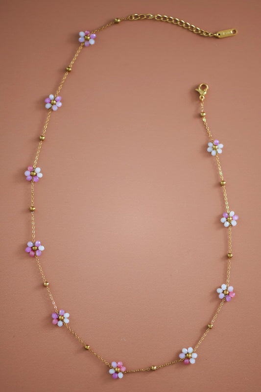 18K Gold Plated Waterproof Stainless Steel Chain Necklace - 7202